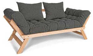 MarLiving Rozkladacia látková pohovka BREEZIO 02 170 cm z masívu/sivá