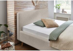 Béžová čalúnená dvojlôžková posteľ 180x200 cm Mattis - Meise Möbel
