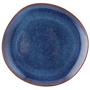 Altom Keramický plytký tanier Reactive Navy Blue 25,5 cm