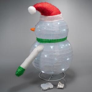 Nexos 72883 Vianočná dekorácia - snehuliak, 30 LED, 58 cm