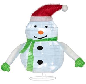 Nexos 72883 Vianočná dekorácia - snehuliak, 30 LED, 58 cm