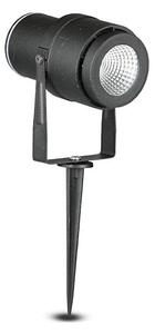 LED Vonkajšia lampa LED/12W/100-240V IP65 čierna - zelené svetlo