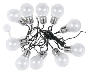 LED Solárna reťaz 10xLED/1W/1,2V 1xAA 2 m IP44 3000K 300 mAh