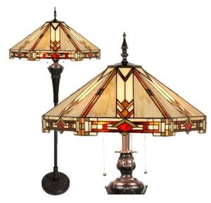 Luxury Tiffany lampa stojacia kolekcia ACRUX Ø50*166