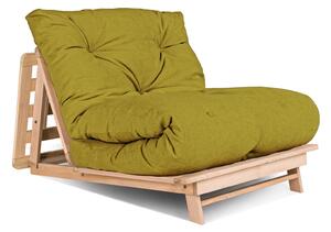 MarLiving Rozkladacie futonové kreslo LAYTI 02 90 cm z masívu/zelené