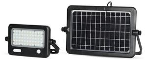 LED Stmievateľný solárny reflektor so senzorom LED/10W/3,7V 4000K IP65 + USB port