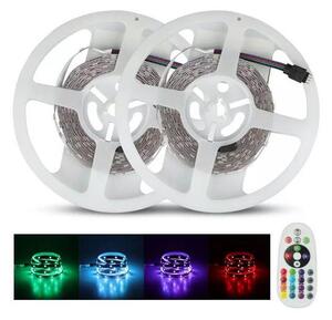 LED RGB Stmievateľný pásik 2x5m LED/4,8W/230V + DO