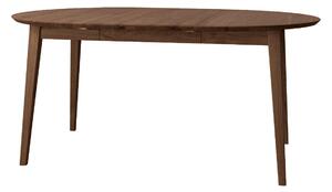 Dubový okrúhly rozkladací stôl 110 - 160 cm tabakový Orbetello