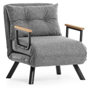 Hanah Home Rozkladacie kreslo Single Sando svetlosivé