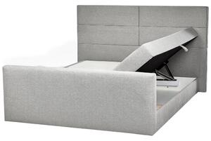 Manželská posteľ 180 cm Aoyun (sivá) (s roštom a matracom) (s úl. priestorom). Vlastná spoľahlivá doprava až k Vám domov. 1077693