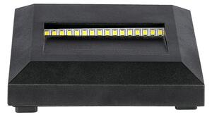 LED Vonkajšie schodiskové svietidlo LED/2W/230V IP65 4000K čierna