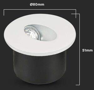 LED Schodiskové svietidlo LED/3W/230V 4000K biela