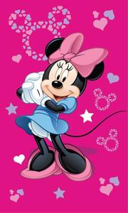 Detexpol Detský uterák Minnie ružova 30x50 cm