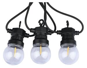 LED Vonkajšia reťaz STRING 5m 10xLED/0,4W/24/230V 3000K IP44