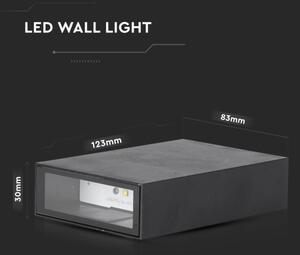 LED Vonkajšie nástenné svietidlo LED/4W/230V 3000K IP65 čierna