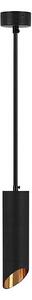 Luster na lanku 1xGU10/35W/230V 20 cm čierna