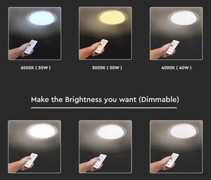 LED Stmievateľné stropné svietidlo LED/40W/230V 3000K/4000K/6500K + DO