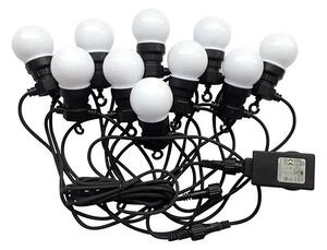 LED Vonkajšia reťaz STRING 5m 10xLED/0,5W/230V IP44 3000K