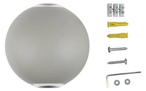 LED Vonkajšie nástenné svietidlo LED/6W/230V 3000K IP65 šedá