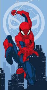 Červeno-modrá bavlnená detská osuška 70x140 cm Spider-man "Jump" – Jerry Fabrics