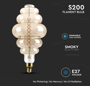 LED Stmievateľná žiarovka FILAMENT S200 E27/8W/230V 1800K