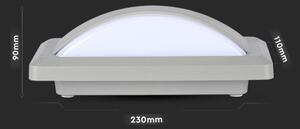 LED Vonkajšie nástenné svietidlo LED/12W/230V 6400K IP65