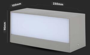 LED Vonkajšie nástenné svietidlo LED/12W/230V 6400K IP65