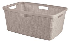 Taupe plastový kôš na bielizeň 46 l Jute – Curver