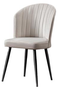 Kalune Design Sada 2 ks jedálenských stoličiek Rubi čierna/krémová