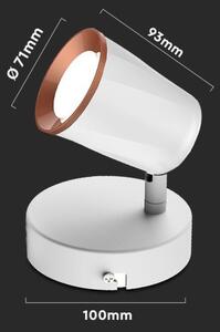 LED Nástenné bodové svietidlo LED/5W/230V 4000K biela
