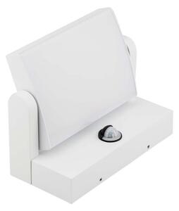 LED Vonkajšie nástenné svietidlo so senzorom LED/17W/230V 3000K IP65 biela