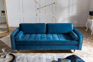Modrá sedačka Cozy Velvet 225 cm »
