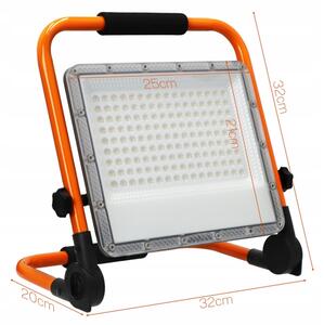 LED reflektor so stojanom LED/100W/230V 4500K IP65 oranžový