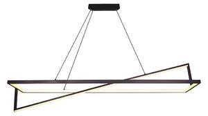 LED Stmievateľný luster na lanku LED/45W/230V 3000K 114 cm čierna