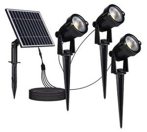 SADA 3x LED Vonkajšia solárna lampa 3xLED/1,2W/3,7V IP65 3000K 4000 mAh