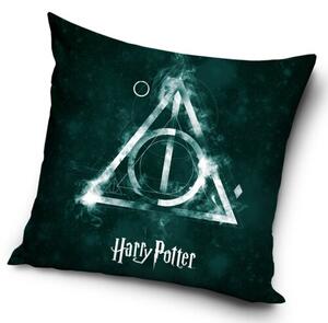 Carbotex Obliečka na vankúšik Harry Potter Relikvie Smrti, 40 x 40 cm