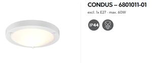 Stropné svietidlo CONDUS biela matná 1/E27, IP44