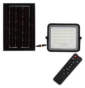 LED Vonkajší solárny reflektor LED/6W/3,2V IP65 4000K čierna + DO