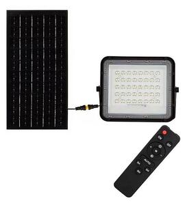 LED Vonkajší solárny reflektor LED/10W/3,2V IP65 4000K čierna + DO
