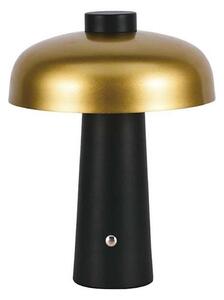 LED Stmievateľná dobíjacia stolná lampa LED/3W/5V 3000-6000K 1800 mAh čierna/zlatá