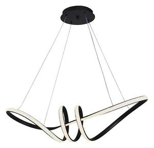 LED Luster na lanku LED/24W/230V 3000K čierna