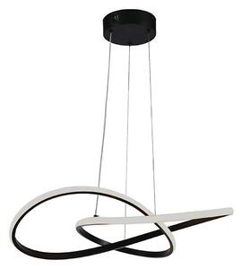 LED Luster na lanku LED/20W/230V 3000K čierna