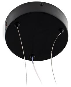 LED Luster na lanku LED/18W/230V 3000K čierna