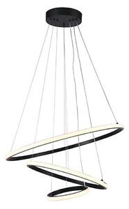 LED Luster na lanku LED/32W/230V 3000K čierna