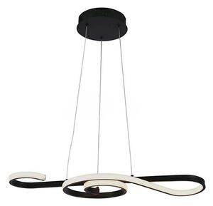 LED Luster na lanku LED/18W/230V 3000K čierna