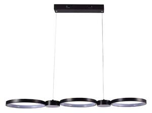 LED Luster na lanku LED/38W/230V 4000K čierna