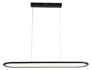 LED Luster na lanku LED/24W/230V 4000K čierna