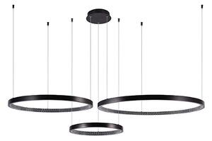 LED Luster na lanku 3xLED/19W/230V 4000K čierna