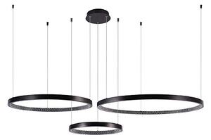 LED Luster na lanku 3xLED/19W/230V 3000K čierna