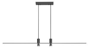LED Luster na lanku LED/19W/230V 3000K čierna